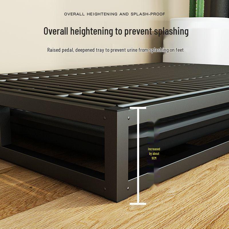 Extra-Large Stainless Steel Dog Urinal with Anti-Step-On Drawer for Medium and Large Breeds