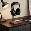 Permanent Wood Headphone Display Stand consistent Multiple Wireless And Corded Headphones