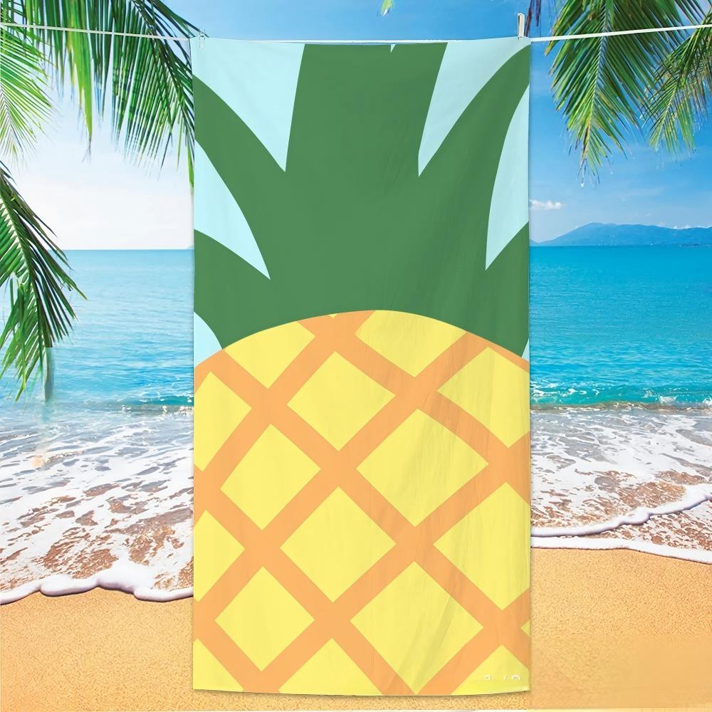 Pink White Striped Flamingo Beach Towel Tropical Palm Print Quick Dry Absorbent Towel for Summer Vacation 50x100cm