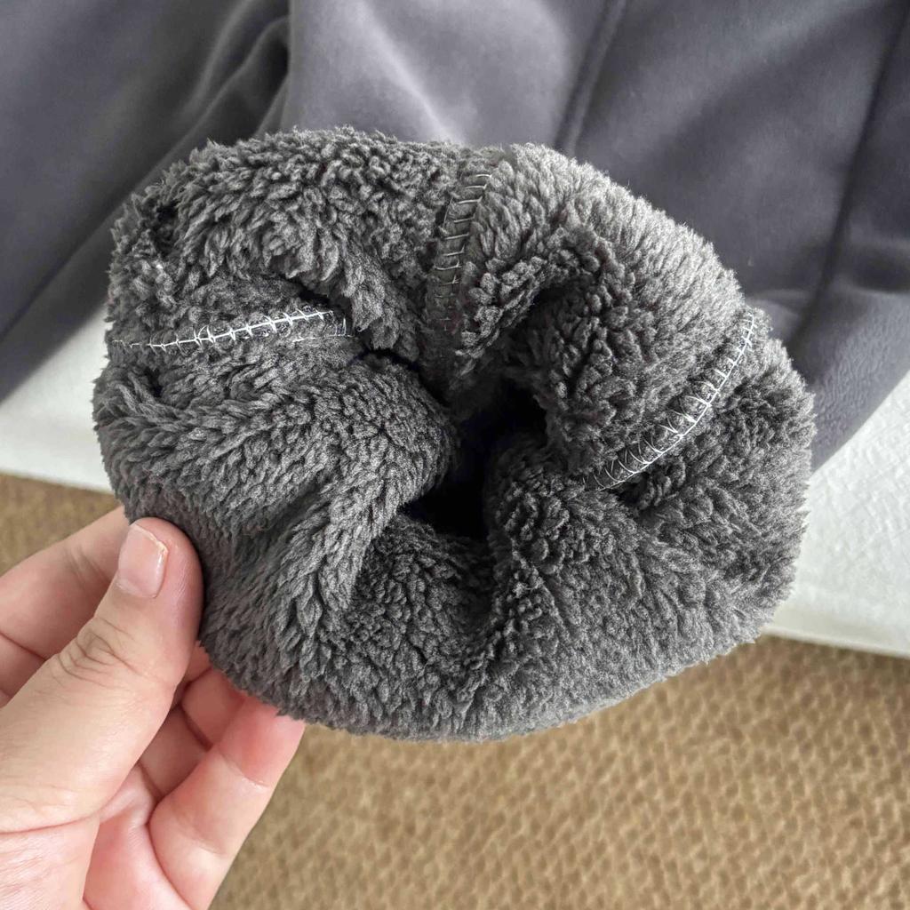 Children's Padded Pants Winter Thickened Sweatpants Boys Girls Warm Trousers Autumn Kids Cuffed Pants Casual Clothes