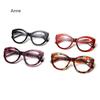 Women's Cat Eye Personalized Big Frame Presbyopia Glasses with Oval Frame Anti Blue Light Radiation Blue Light Glasses