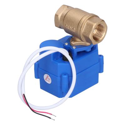 Zmotoryzowany zawór kulowy mosiężny mikro elektryczny przelotowy 1 2 cala CWX 15N CR04 DC9 24V DN15
