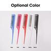 Fine-tooth Metal Pin Hairdressing Hairstyle Rat Tail Comb Black Tool