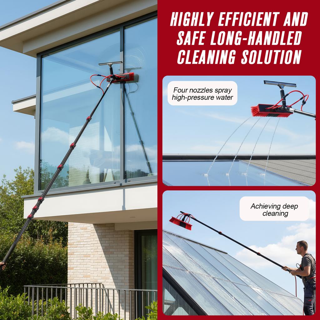 Microfiber Duster Kit (11PCS) Extendable Washable Dusters with Extension Pole Brush Kit for Cleaning Ceilings, Fans, Furniture