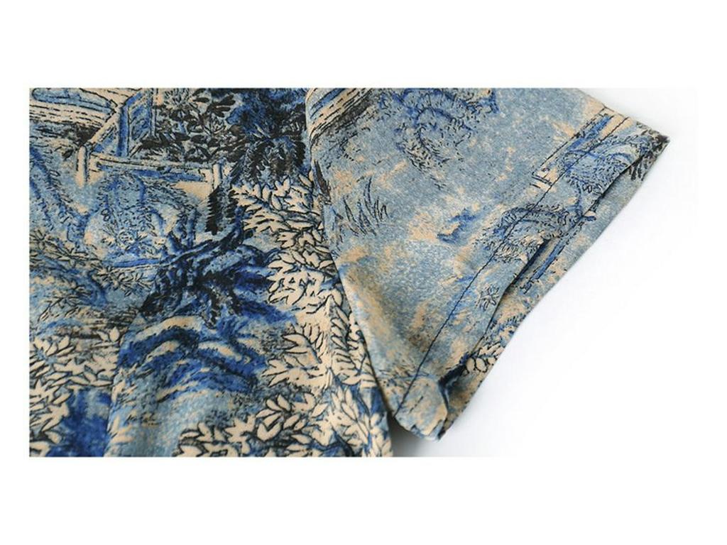 Elegant Vintage Chinese Style Silk Dress for Mature Women