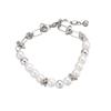 Minimalist Stainless Steel Pearlstyle Bracelet For Women And Men Gift Ideas