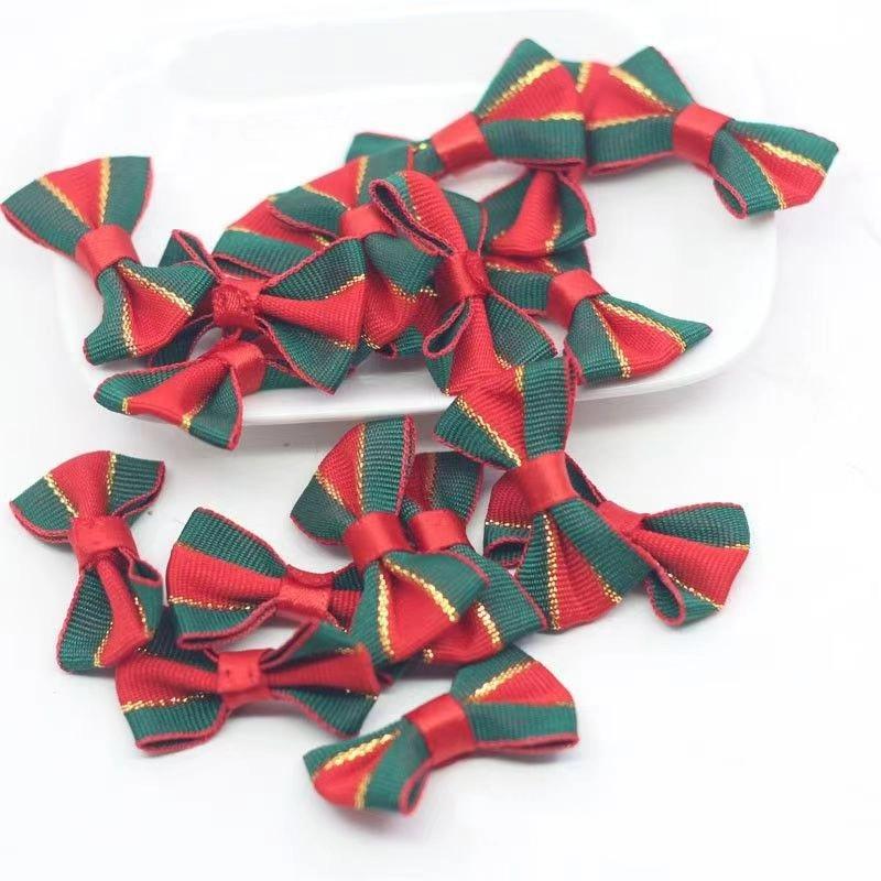 

Mini Bow Tie Christmas Tree Decorations Halloween Gift Set DIY Accessories with Bells Pet Supplies Ornaments 20 Pieces 20PCS