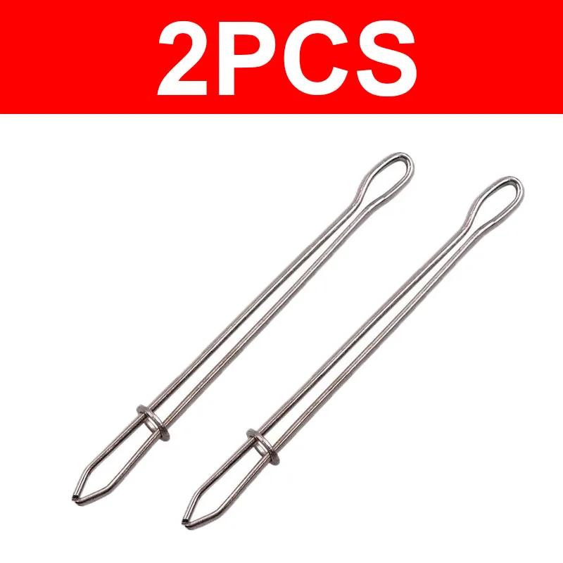 

2-Piece Stainless Steel Multi-Tool Clips – Sewing & DIY Kit with Elastic Bands, Pins, Cross-Stitch Needles & Threader