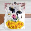 Cow Print Blanket Black and White Bed Cow Soft Sofa Comfortable Warm Blanket Plush Gift Bedroom Decoration
