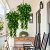 2 Pcs Artificial Hanging Plants with Perfect Elegant Leaf Touch, Perfect for All Perfect Holiday Scene Layout Decoration, Evergreen and Durable