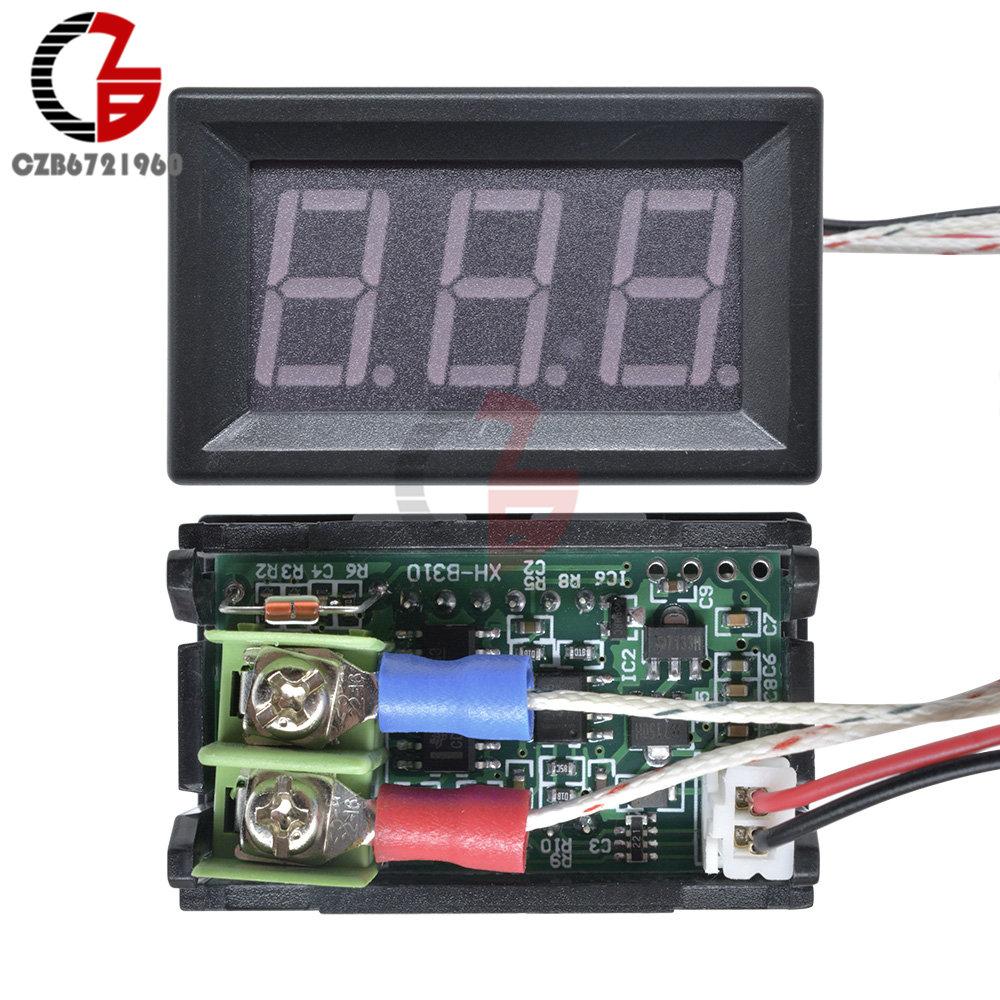 -30~800 Degree LED Digital Thermometer DC 12V Temperature Meter M6 K-Type Thermocouple Pyrometer Thermal Detector Tester Monitor