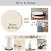 Stylish, washable, round silicone coasters, set of 6, with non-slip, black marble pattern, and round cup mats (Marble Pattern, 6)