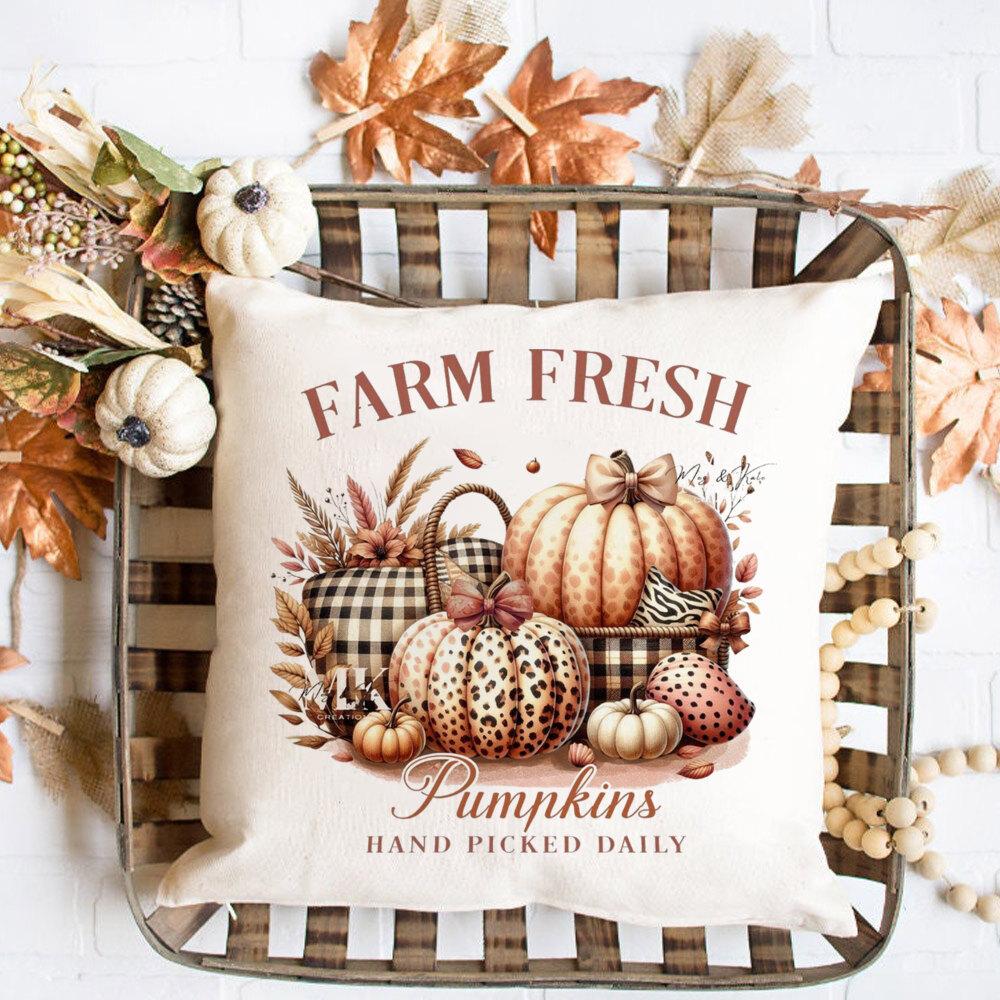 Чехол для подушки «Просто девушка, которая любит осень» с рисунком тыквы, украшение для праздничной комнаты, лучший подарок на осенние фестивали M