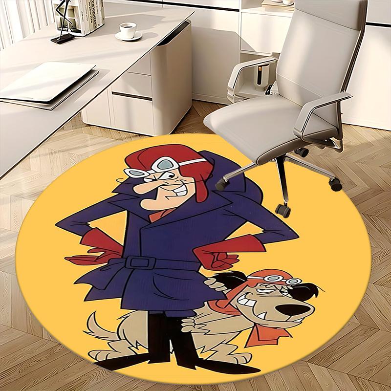 Pilot Dog, Chair mat Round Rug Office carpet, Non slip, Suitable for Living Rooms, Bedrooms,Decor1205740a