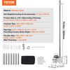 Wood Stove, 80 inch, Stainless Steel Camping Tent Stove, Portable Wood Burning Stove with Chimney Pipes & Gloves, 700in³Firebox Hot Tent Stove for