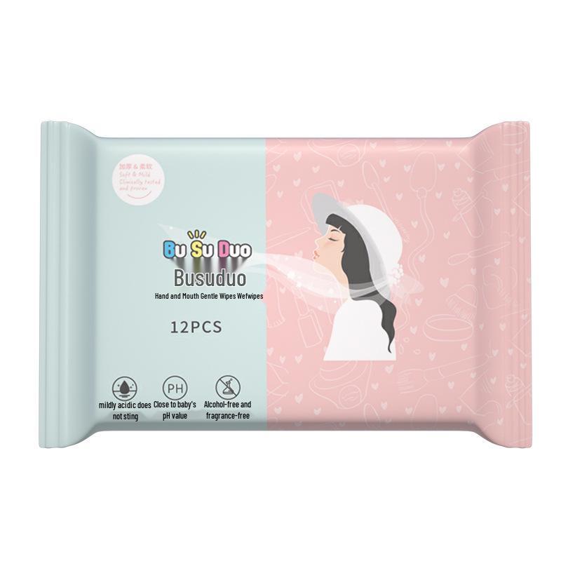 Mini Reise-Baby-Feuchttücher - Tragbare Reinigungstücher in kleiner Packung