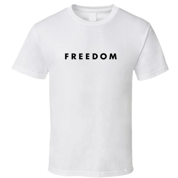 Freedom Charlie Kirk White T Shirt deal Hot , ,fast ship deal Hot , ,fas Unisex T-Shirt S