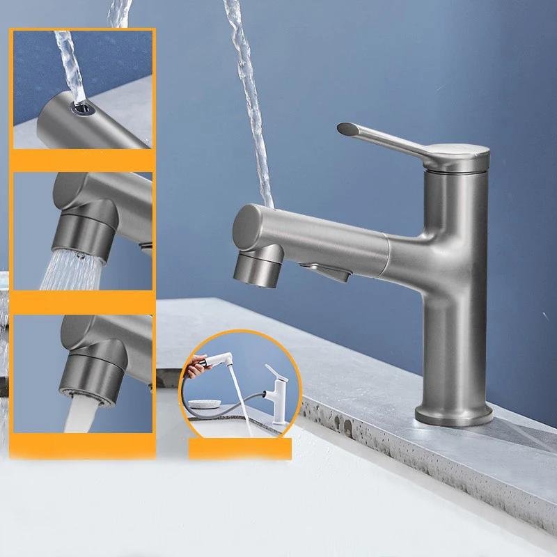 Grey Bathroom basin faucets basin mixer sink faucet Pull Out bathroom water mixer Chrome White Modern Washbasin faucets Black
