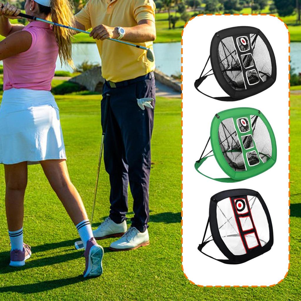 Golf Chipping Net Accessory for Golfers Hitting Foldable Swing Practice Indoor Outdoor Golfing