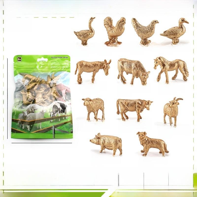 Farm Chicken Pig Sheepanimal Simulation Pvc Models With Tractor For Educational Play And Farm Enthusiasts