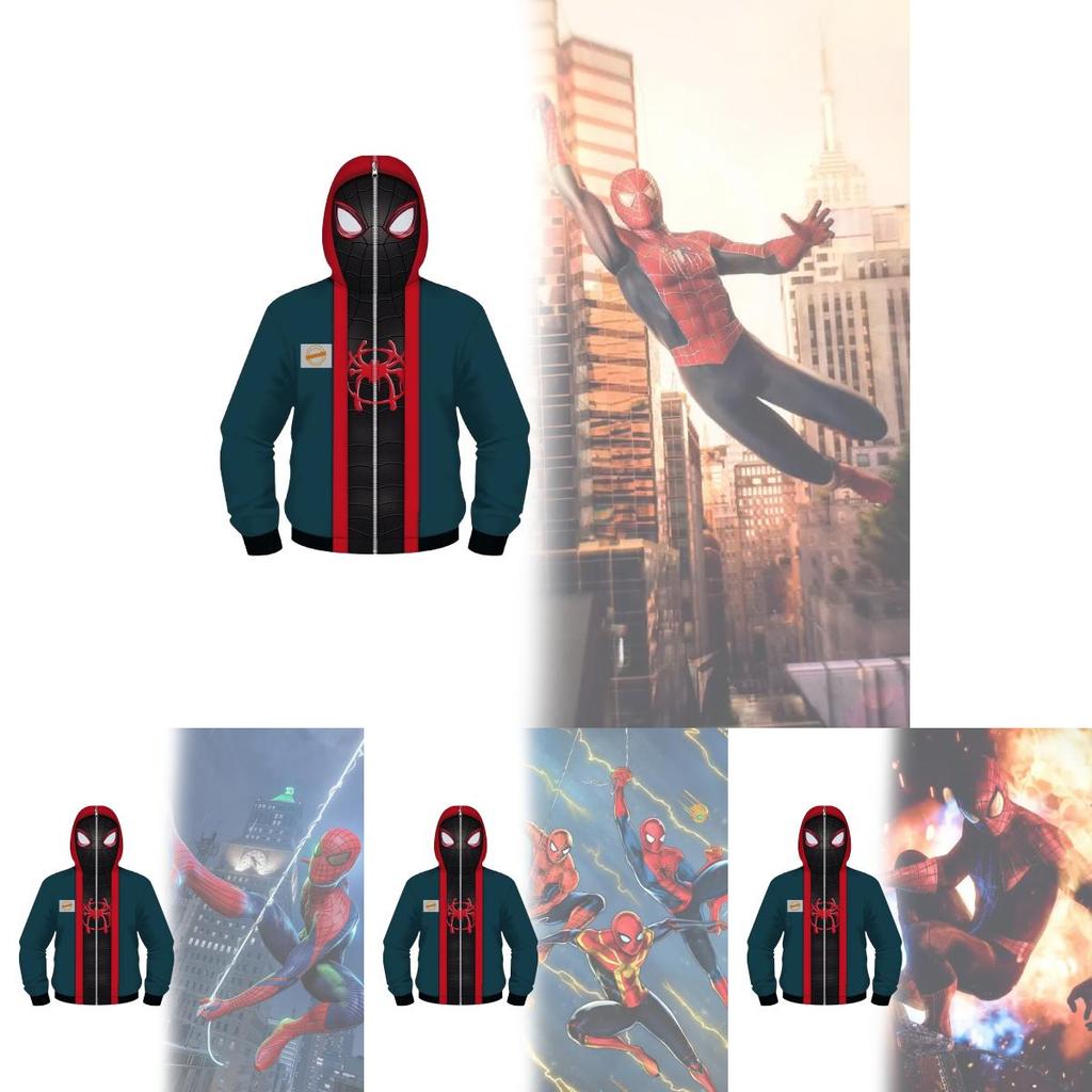 Spider Man Digital Print Hoodie For Men And Women Casual Fall Wear