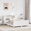 VidaXL Bed Frames Without Mattress White 150x200 Cm Solid Pine Wood 3323648
