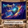 Soccer (81) Theme Wall Tapestry Customized With Name Text Personalized Hanging Tapestry For Bedroom Living Room Decor