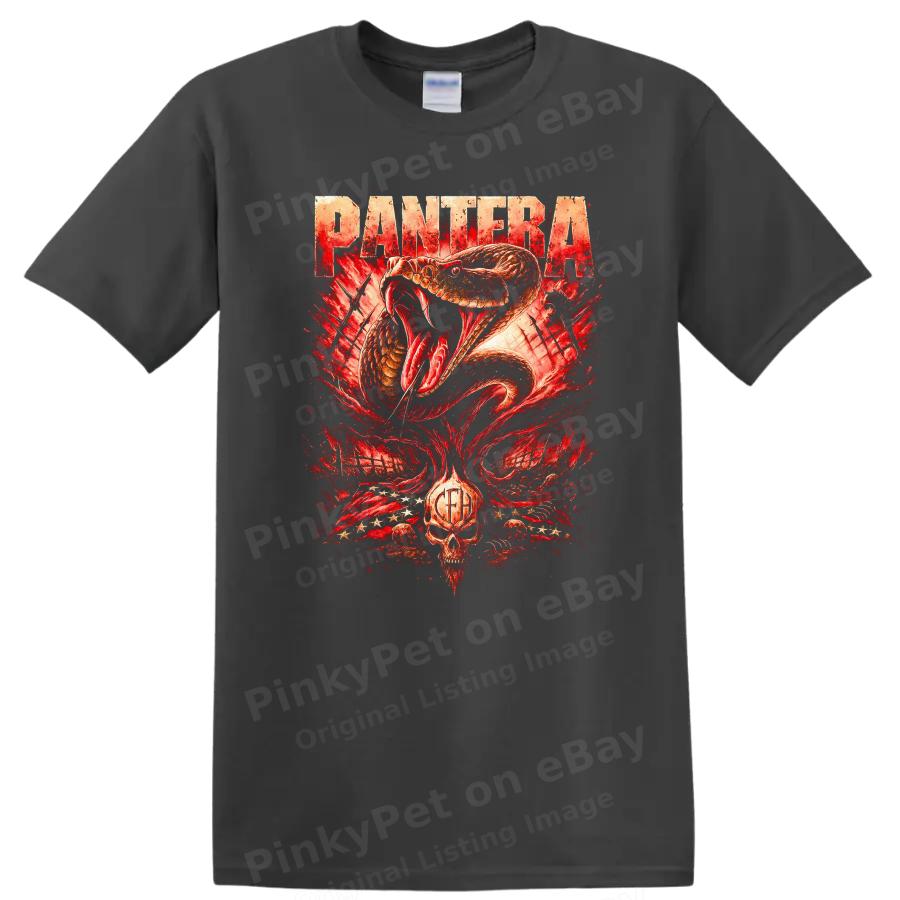 Snake Graphic Retro Rock T Shirt Heavy Metal Band Album Cover Art Tee