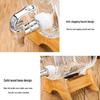 Barril de Vinho de Vidro Transparente com Torneira - Garrafa Selada para Fermentação de Vinho de Ginseng e Suco, Capacidade de 2 Jin