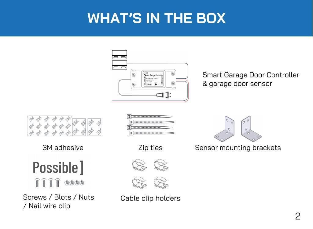 Graffiti WiFi Garage Door Opener with Mobile Remote and Alexa Voice Control