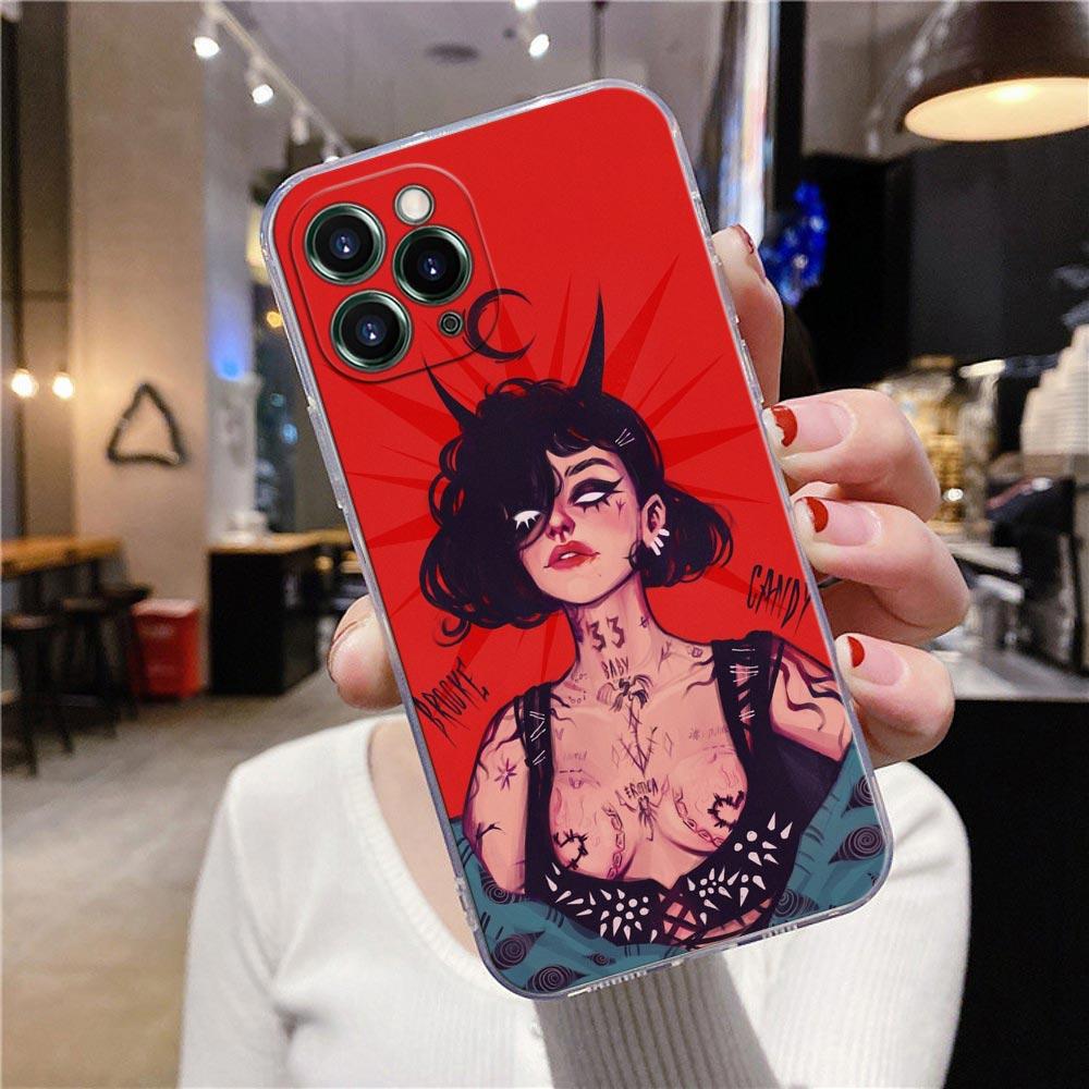 Przezroczyste etui na telefon do Apple iPhone 12 11 13 Pro Max mini XS X XR 7 8 Plus SE Etui pokrywa Gorętsze niż piekło Seksowna kobieta diabeł