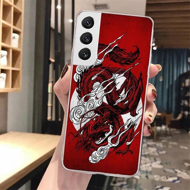 Asian Dragons Animal Tattoo Cool Soft Phone Case For Samsung Galaxy S23 S22 Ultra S21 Plus S20 Fe S10 Lite S9 S8 +S10e S7 Edge