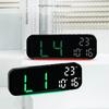 Wall-mounted Electronic Wall Clock Temperature Date Digital LED Clocks 12/24H Multi-functional Display Clock for Bedroom