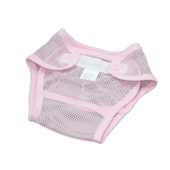Magic Tape Breathable Baby Newborn Washable Mesh Diaper Cover Pants Reusable