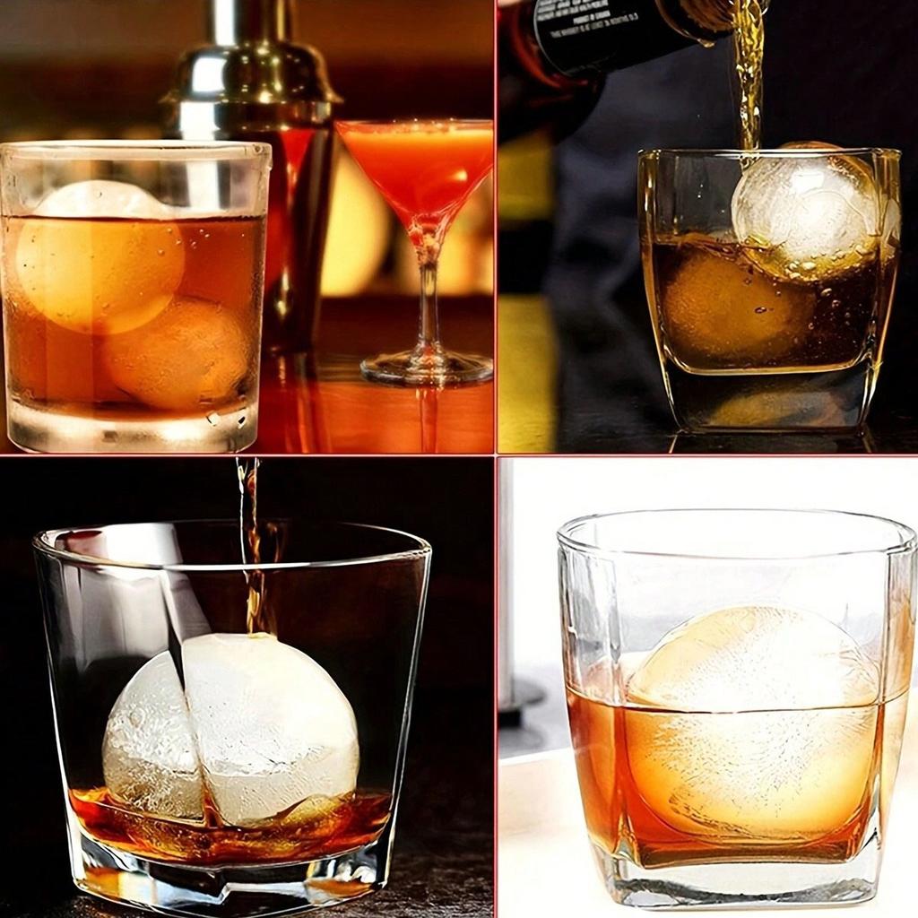 1pc - Leak Proof Ice Hockey Mold, Silicone Refrigerator Pressing Ice Hockey Mold, Circular Ice Cube Mold with Tight Sealing