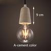 3 style kolorowe krótkie Loft Nordic Cement wisiorek światła nowoczesna lampa led E27 110 V przewód restauracja!
