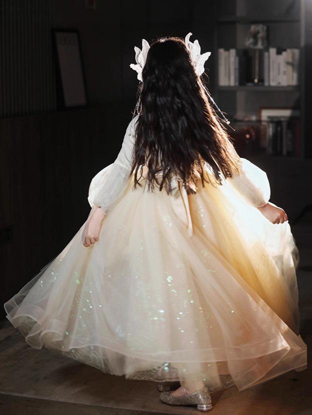 Πολυτελές Φόρεμα Παρανυφάκι - Φόρεμα Πριγκίπισσας για Γενέθλια & Γάμο για Παραστάσεις Πιάνου