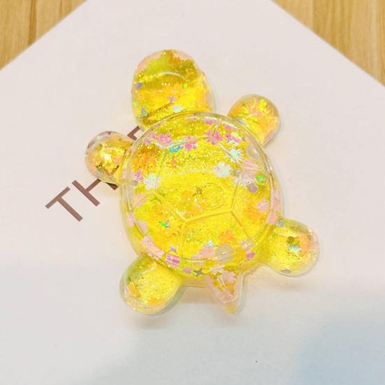 Transparent Sequin Turtle Ornaments Glitter Small Turtle Figurine for Fairy Gardens Aquarium DIY Crafts Desktop Decoration
