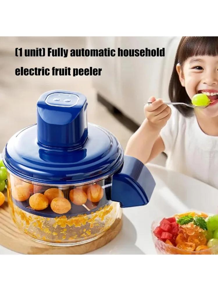 Automatic Grape Peeler, Electric Garlic Peeler, Small Household Rechargeable Fruit Kitchen Tool, Commercial Smart Fruit Machine.