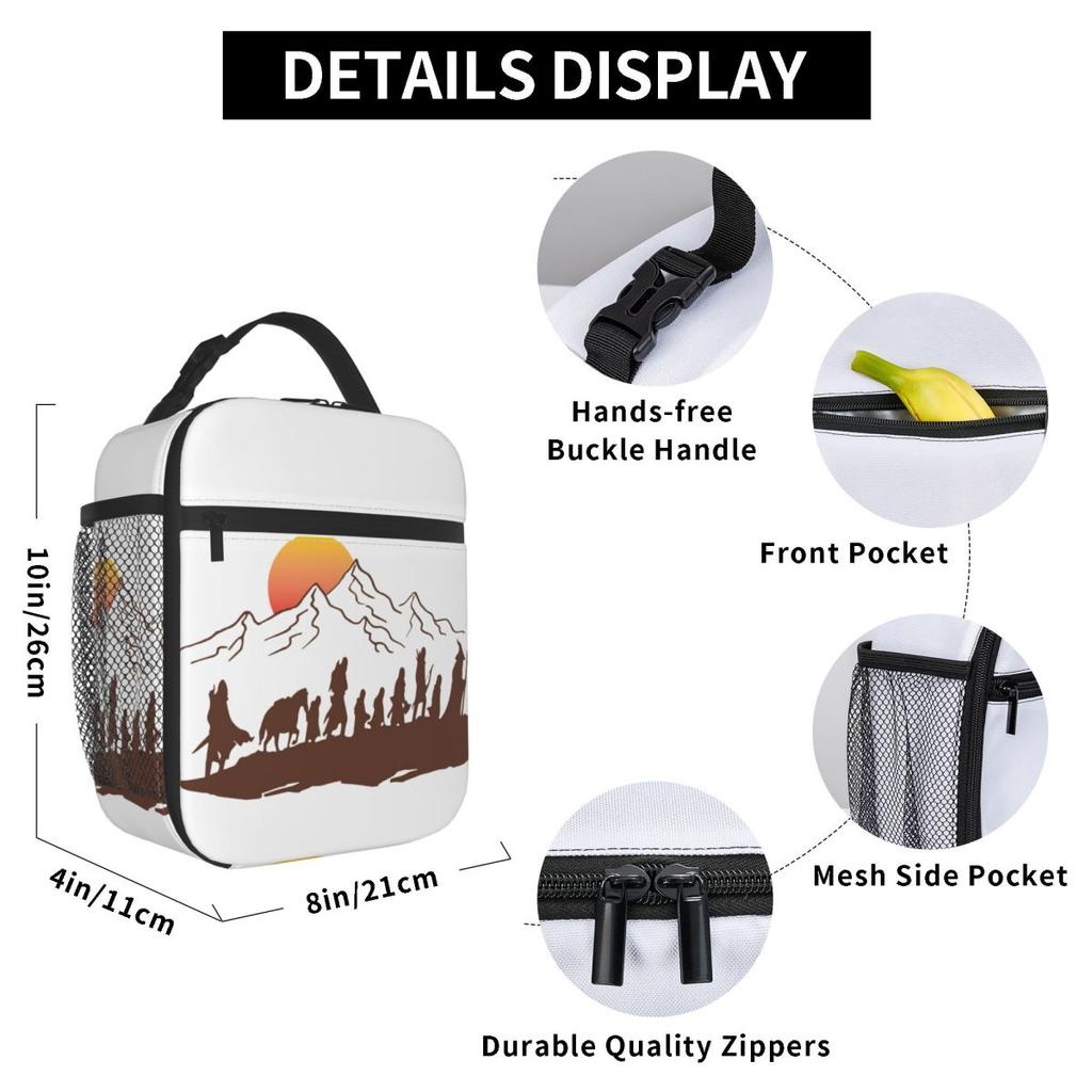 The Fellowship Insulated Lunch Bag for Women Children Leakproof Food Boxes Thermal Lunch Box Tote