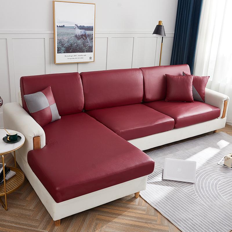 Solid Color Waterproof Elastic Sofa Cover - Modern & Simple Design