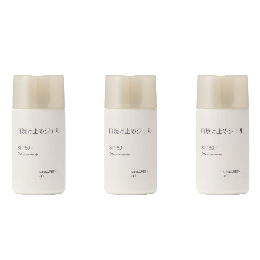

Muji Sunscreen Gel (Portable) SPF 50+ PA++++ 30 mL Set 3 UV Rays Outing