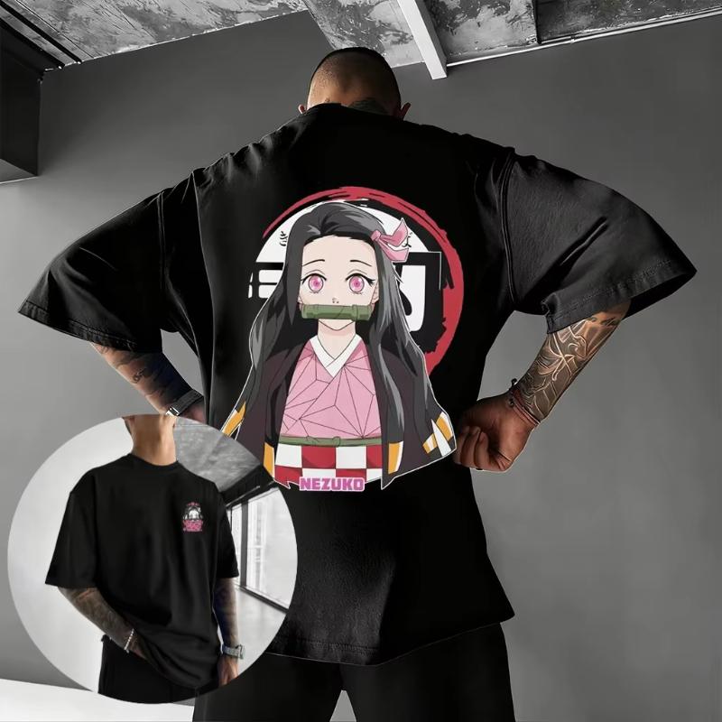 Demon Slayer Nezuko Anime T Shirt Men Women Cotton Short Sleeve Tee Summer Graphic Print Cartoon Streetwear Casual Tops 2026 Y2k