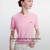 Navigare Women's Color Block Faux Two-Piece Knit Short Sleeve Top