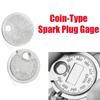 0.6-2.4mm Range Gage Gap Feeler Coin-Type Caliber Measuring Tool Spark Plug Gap Gauge Tool