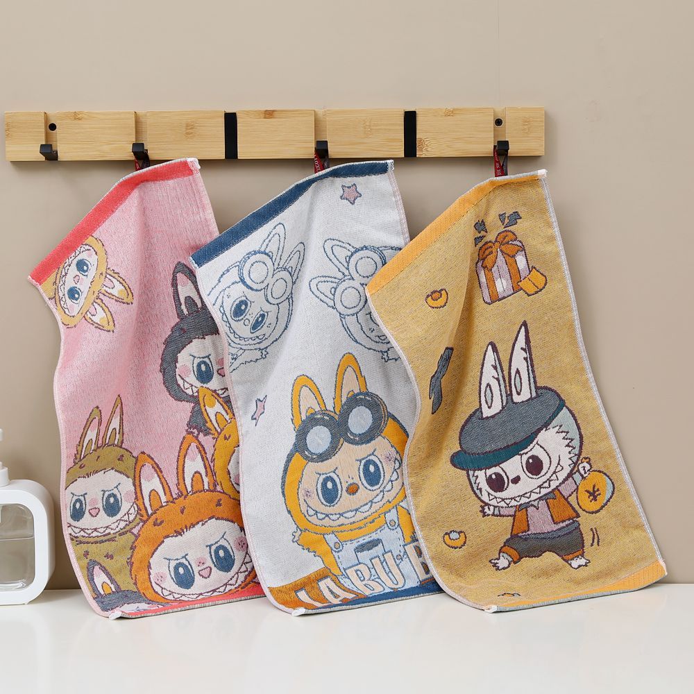 Children's Towels, Soft and Cute Gauze Face Towels for Home Use, Baby Face Towels That Don't Shed or Fade