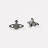 Eleganti Orecchini a Bottone Saturno con Strass per Donna - Design di Nicchia Light Luxury