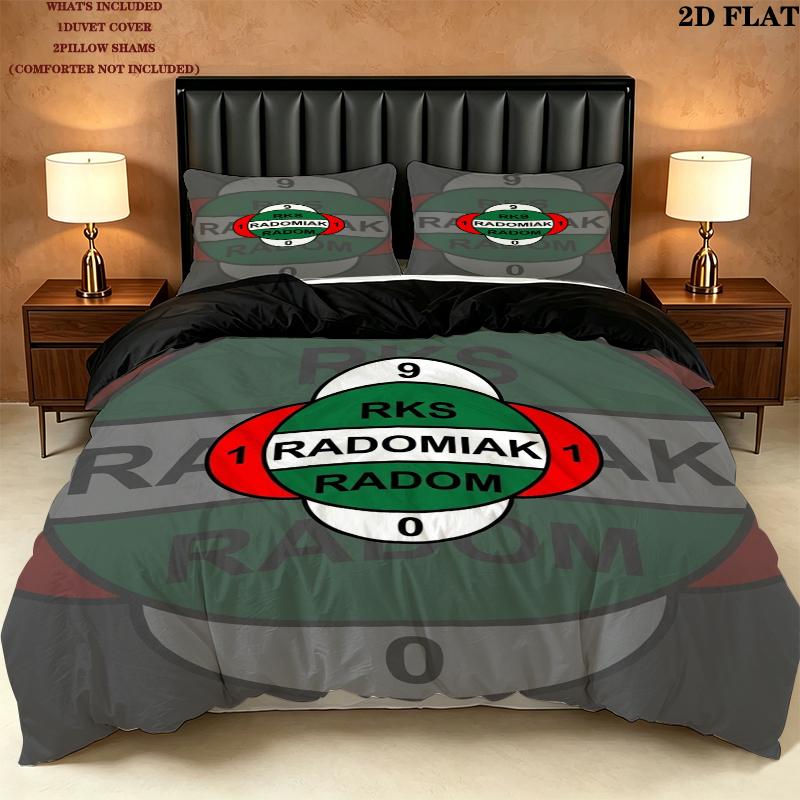 Radomiak Radom Pattern Bedding uilt Set uilt Cover Pillowcase Home Decoration Birthday Gift (1 * duvet cover + 2 * pillowcase without core)