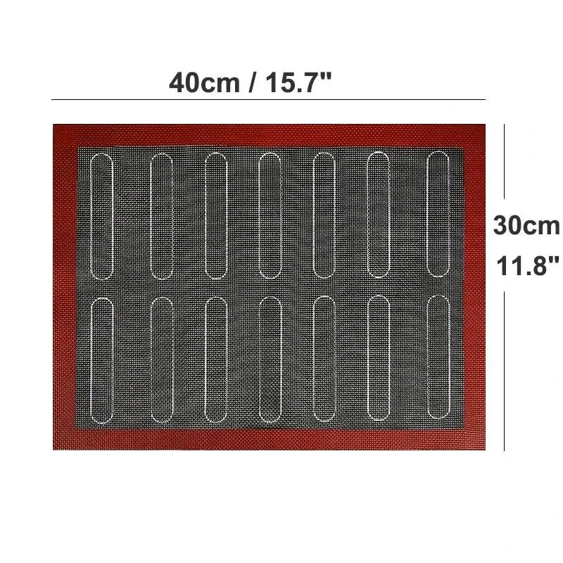 Non Stick Silicone Baking Mat Non Slip Kneading Dough Mat Pastry Mat With Measurements Pizza Cake Sheet Liner Cooking Tools