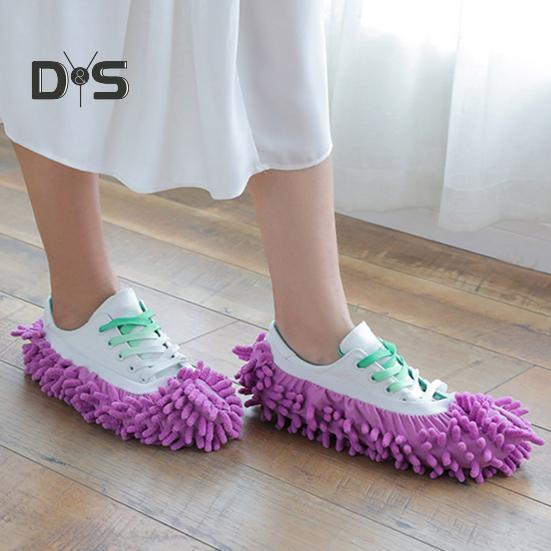 2 זוגות כיסוי נעליים עצלניות ספיגת אבק חזקה קל לנשיאה אלסטי עמיד בפני שחיקה מגבי רגליים כלי לניקוי רצפות